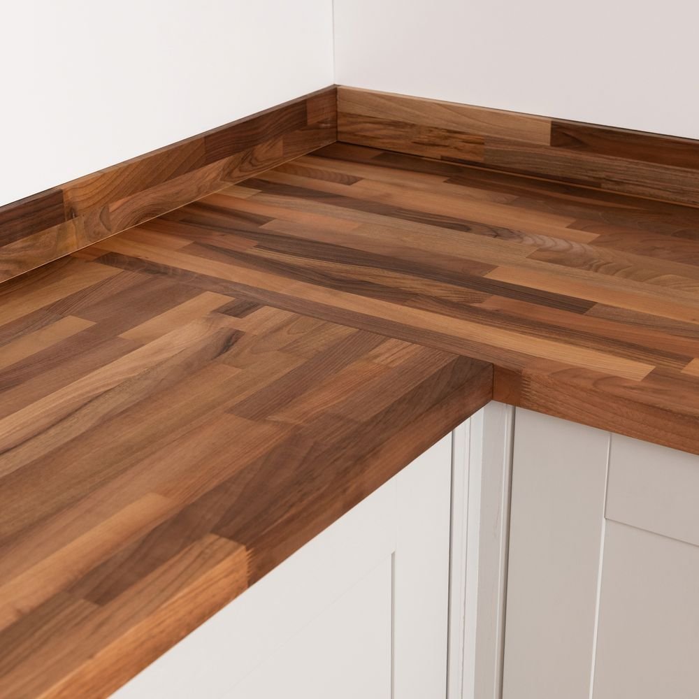Walnut Worktop - Upstands